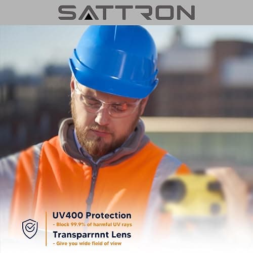 SATTRON 24 Pack Clear Safety Glasses, UV Protection Protective Eyewear for Men Women, ANSI Z87.1 Scratch & Impact Resistant Eye Protection, Ideal for Construction, Sports, Lab, Shooting thumbnail 3
