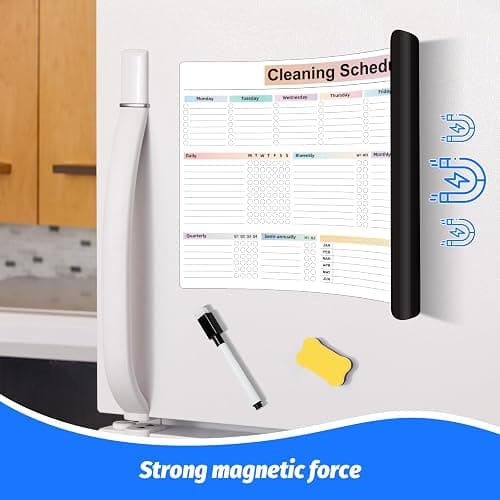 Cleaning Checklist Dry Erase Magnetic Whiteboard for Refrigerator,Daily Weekly and Monthly Checklist Planner and Household Chore-Cleaning Schedules and Checklists (Style New) thumbnail 3