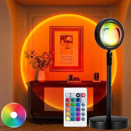 Sunset Lamp Projector LED Lights Night Light Sunlight Sunrise Room Decor RGB Lights for Bedroom Ambient Lighting Living Room Gifts for Women Dorm Party Birthday - Image 1