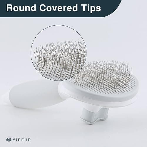 Cat Hair Brush,Cat Brush for Shedding,Soft Silicone Self Cleaning Brushes for Short and Long Haired Cats for Grooming and Shedding thumbnail 3
