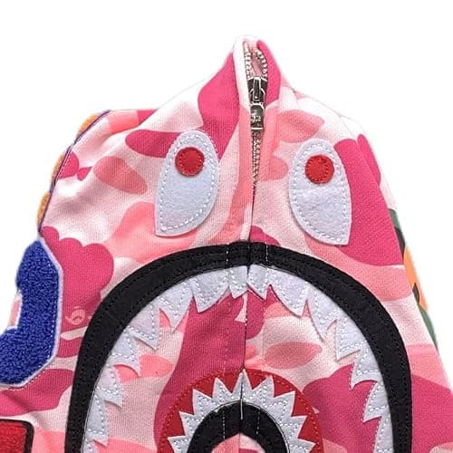 RICK TOP ONE Unisex Camouflage Hoodie with Shark Embroidery, Full Zip, Lightweight Couple sweatshirts heavyweight hoodie thumbnail 3