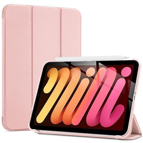 ProCase Smart Case for iPad mini 7 A17 Pro 2024/iPad Mini 6 2021 8.3 Inch iPad mini 7th/6th Gen Case, Hard Back Cover for iPad mini 8.3" 7th Gen A2995/A2996/A2993/6th Gen A2567 A2568 A2569 -Pink - Image 1