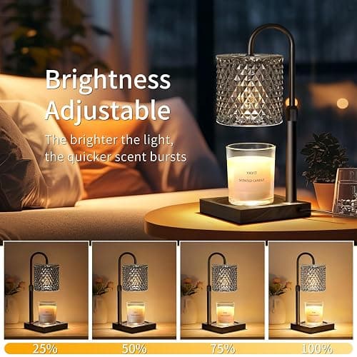 YAYIT Candle Warmer Lamp with Timer Dimmer Adjustable Height, Lamp Candle Warmer for Jar Candles, Home Decor, for Women Birthday thumbnail 3