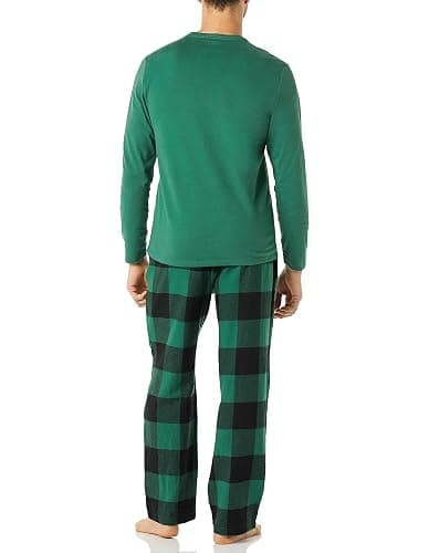 Amazon Essentials Mens Flannel Pant and Long-Sleeve T-Shirt Pajama Set thumbnail 3