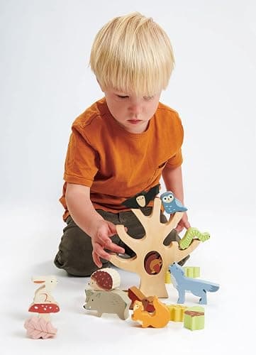 Tender Leaf Toys - Stacking Forest - Wooden Animal Balancing Game for Children and Toddlers - Manual Dexterity and Cognitive Development for Ages 18 Months+ thumbnail 2