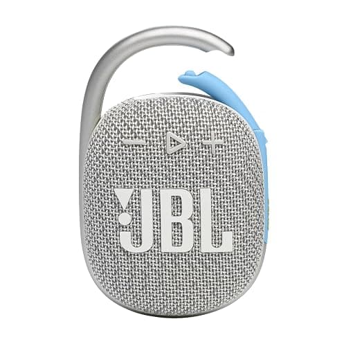 JBL Clip 4 Eco Waterproof Portable Bluetooth Speaker Bundle with gSport Carbon Fiber Case (White) thumbnail 4