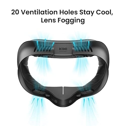 KIWI design V4 Facial Interface, 2 Face Pads Compatible with Oculus/Meta Quest 3S, Accessories for Quest 3S, NOT Compatible with Meta Quest 3 thumbnail 4