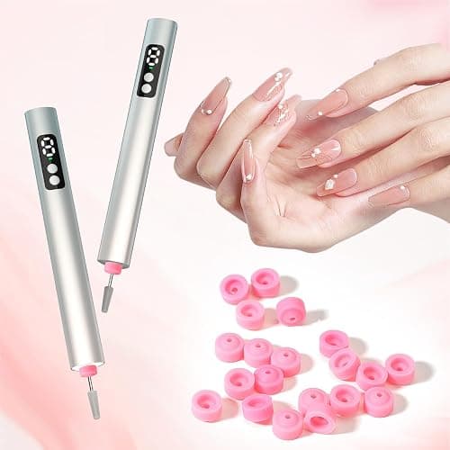 20 Pcs Nail Drill Dust Guard for 3/32" Drill Electric Nail Filer Silicone Dust Guard Nail-Art Tools (Pink) thumbnail 5