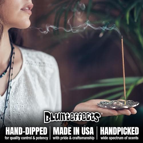 Blunteffects Hand-Dipped Incense Sticks - Premium 144-Pack Variety Set, 12 Different Scents, 11" Long, USA-Made Aromatherapy with Long Burn Time (12 Pack, 144 Total Sticks) thumbnail 5