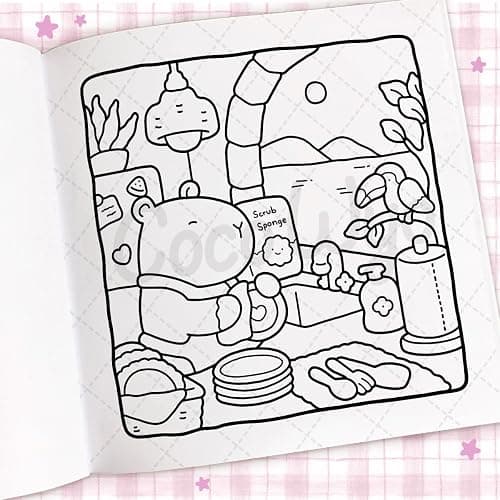 Cozy Days: Coloring Book for Adults and Kids (Cozy Spaces Coloring) thumbnail 9