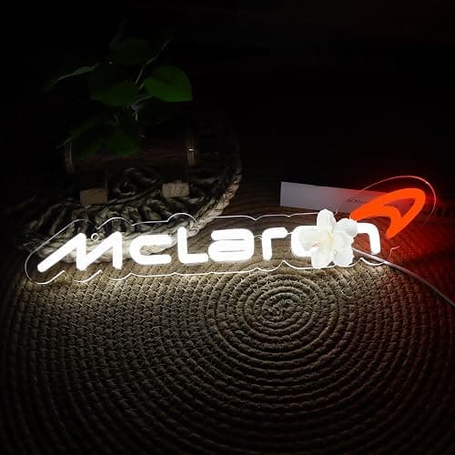 WonderfulLife Car Logo Neon Sign for Garage Decor,Led Lights for Bar or Man Cave,Unique Car Enthusiast Gift,Bright and Eye-Catching Wall Art. - Image 1