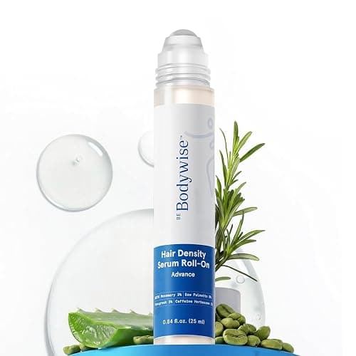 Be Bodywise Hair Growth Serum Roll On - 5% Saw Palmetto, 3% Rosemary Oil for Hair Growth, 3% Fenugreek,1% Caffeine Herbasome | Serum for Hair Loss & Hair Regrowth For Men & Women 25ml/0.84 fl oz - Image 1