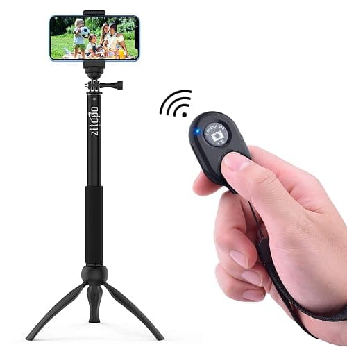 Wireless Camera Remote Shutter for Smartphones (2 Pack), zttopo Wireless Phone Camera Remote Control Compatible with iPhone/Android Cell Phone - Create Amazing Photos and Selfies, Wrist Strap Included thumbnail 4