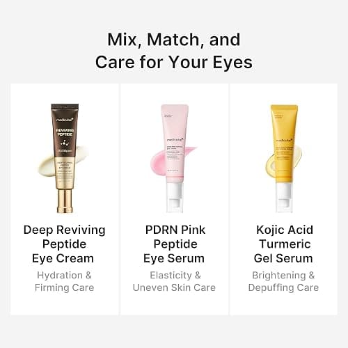 medicube Eye Serum with Kojic Acid Turmeric | All-Day Brightening Eye Gel Serum | Refreshing Eye Care with Vitamin C, Retinol & Caffeine | Hydrating & Cooling Formula | Korean Skincare, 1.01 fl.oz thumbnail 7