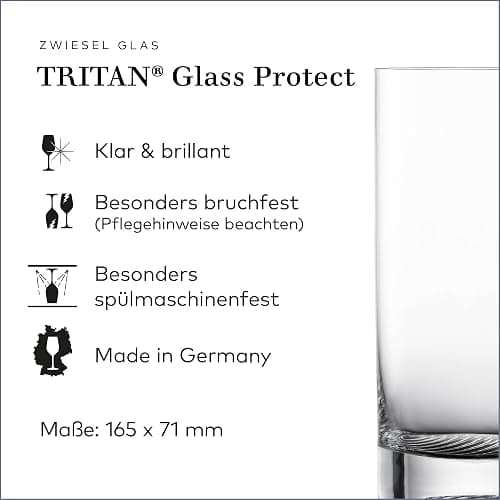 Zwiesel Glas Longdrinkglas Echo (4-er Set), stilvolle Trinkgläser für Longdrinks, spülmaschinenfeste Tritan-Kristallgläser, Made in Germany (Art.-Nr. 123378) thumbnail 3