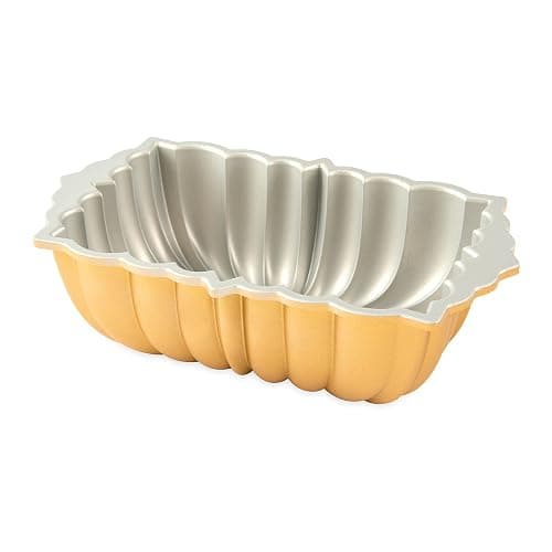 Nordic Ware Classic Fluted Loaf Pan, 6 Cup, Gold thumbnail 8
