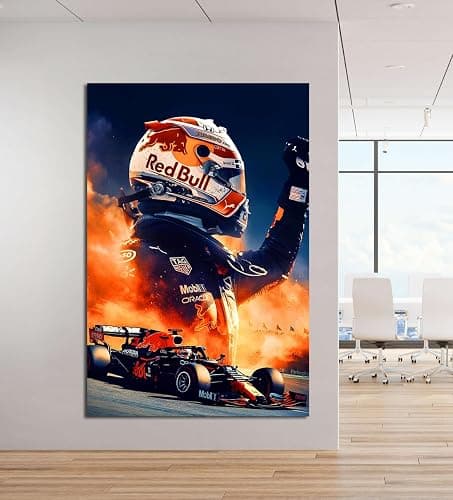 Max Verstappen Poster, Formula 1 Print, Red Bull Racing, Sports Office Wall Art, Bedroom Poster, F1 Wall Decor thumbnail 5