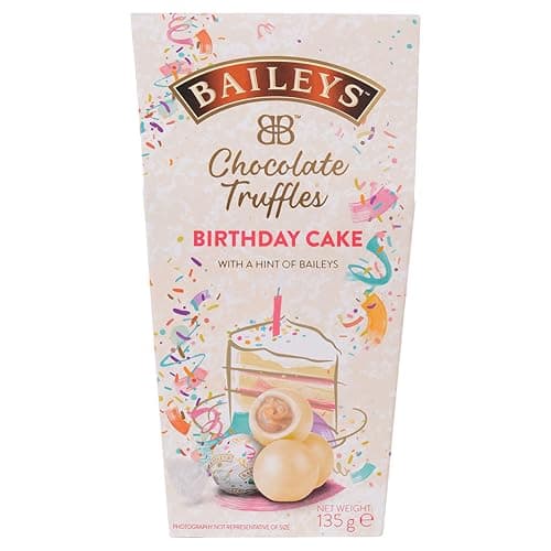 Baileys Birthday Cake Truffles 135g | Original Irish Cream White Chocolate Truffles with Vanilla Truffle Filling| Premium Chocolate Truffles | Perfect Birthday Sweets - Image 1