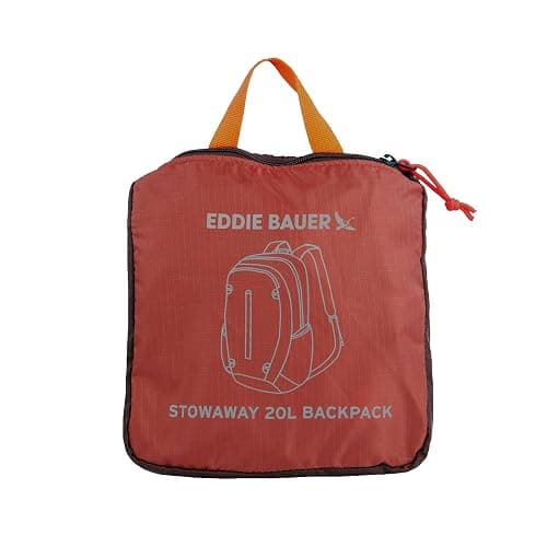 Eddie Bauer Stowaway Packable Backpack | Travel | Outdoor | Lightweight | Foldable | Durable | Ripstop Polyester | 20L - Maroon thumbnail 7