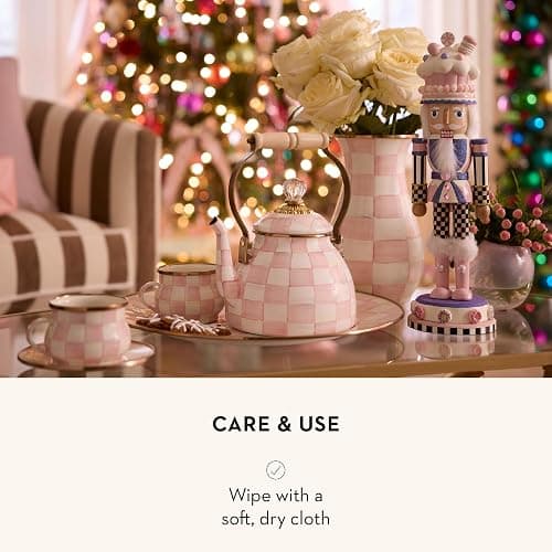 MACKENZIE-CHILDS Decorative Nutcracker Figurine, Wooden Nutcracker Christmas Home Decor, Rosy Sweets thumbnail 5