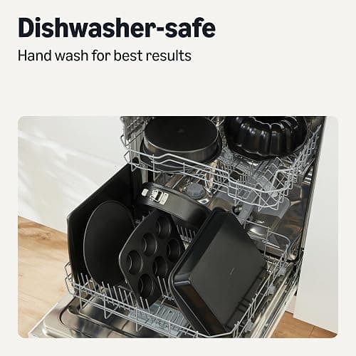 Amazon Basics Nonstick Round Cake Pan, Dishwasher and Oven-Safe, 9 in., Set of 2 thumbnail 5