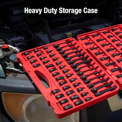 Sunex 3569 3/8" Dr. Master Hex Bit Impact Socket Set (84 Piece) thumbnail 5