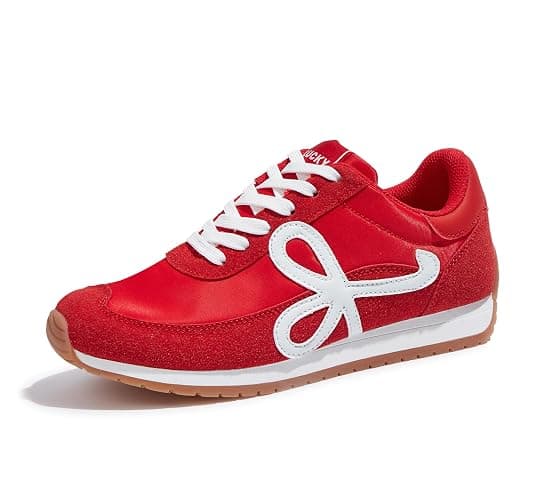 LUCKY STEP Women's Fashion Sneakers Trendy Stylish Low Top Classic Retro Casual Ladies Comfortable Running Walking Shoes - Image 1