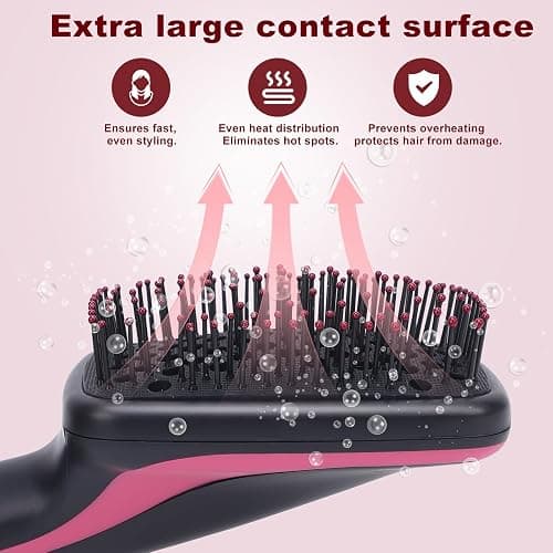 Sonew 2 in 1 Hair Dryer Brush & Straightener Brush, Hair Dryer and Styler, Negative Ion Blow Dryer Brush, Hot Air Brush Detangles, Dries, Smooths, Reduce Frizz & Static thumbnail 6