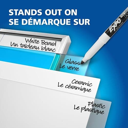 Expo Dry Erase Markers, Whiteboard Markers with Low Odour Ink, Fine Tip, Assorted Vibrant Colours, 16 Count thumbnail 6