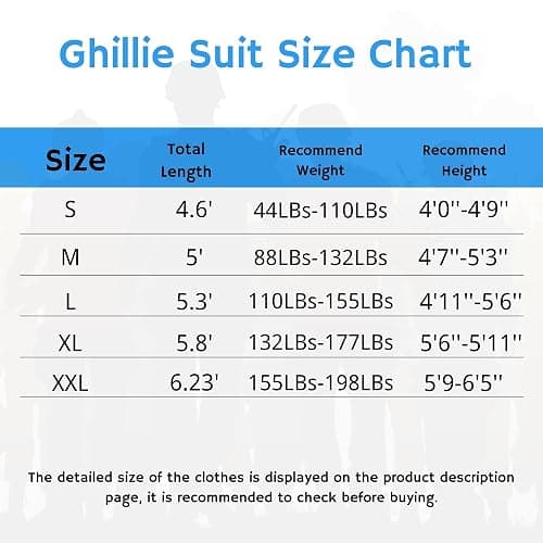 ZORVEM Ghillie Suit, 3D Camouflage Hunting Apparel for Kids/Youth/Teen(S/M/L/XL/XXL) thumbnail 6