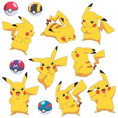 RoomMates RMK3596SCS Pokemon Pikachu Peel and Stick Wall Decals - Image 1
