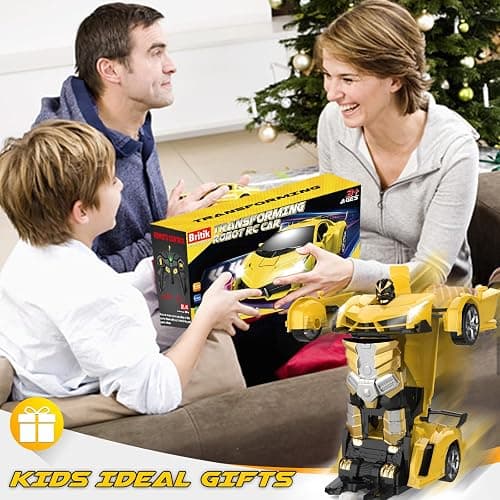 Britik Transform Remote Control Car Toy for Kids 4 5 6 7 8, Remote Control Car for Boys 4-7, Transform Cars for Boys 4-6, Toy Car 5 Year Old Boy, Toys for 3 4 5 6 7 8 9 10 11 12 Years Old Boy thumbnail 8