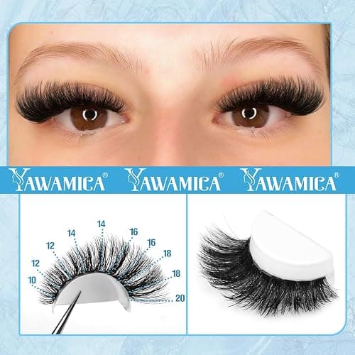 Yawamica Lash Clusters Kit 200D Fluffier Volume Cluster Eyelash Extensions Kit 10-20mm DIY Lash Extension Kit with Lash bond and Lash Remover and Lash Applicator for DIY Lash (200D-10-20MM Kit) thumbnail 2