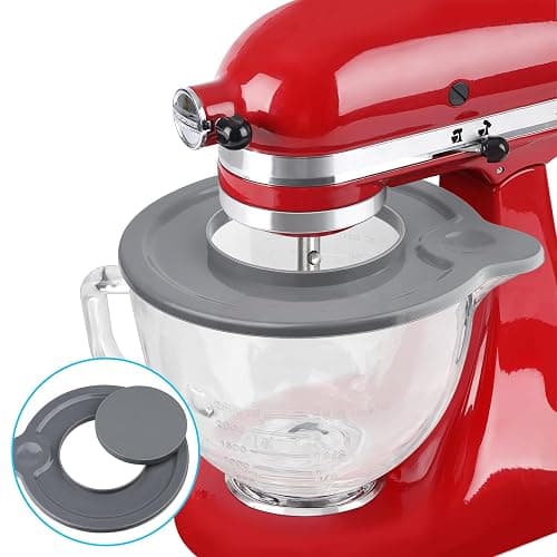 Glass Mixing Bowl Accessory 5 Quart - Compatible with KitchenAid 4.5 and 5 Quart Tilt-Head Stand Mixers (With Lid & Lock Ring) thumbnail 3
