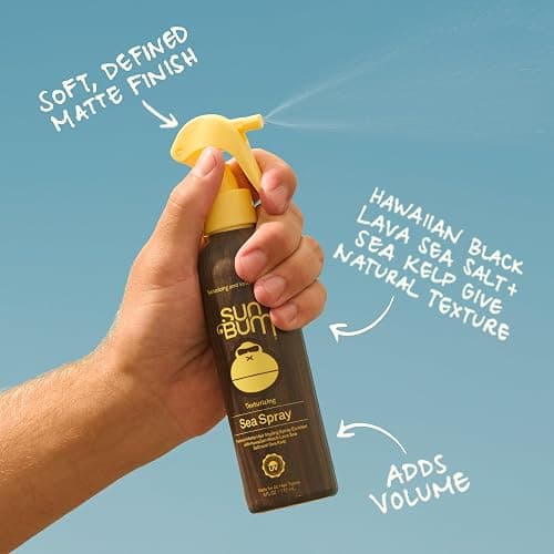 Sun Bum Sea Spray | Texturizing and Volumizing Sea Salt Spray | UV Protection With a Matte Finish | Medium Hold | For All Hair Types | 6 FL OZ Bottle | Texturizing, Volumizing, UV Protection, Matte Finish, All Hair Types, 6 FL OZ thumbnail 3