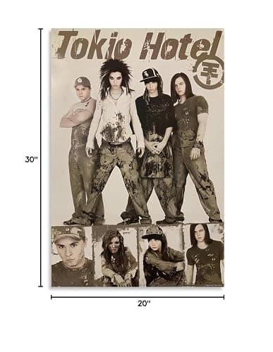 niero Tokio Hotel Band Poster Metal Rock Band Posters Poster Decorative Painting Canvas Wall Art Living Room Posters Bedroom Painting 20x30inch(50x75cm) thumbnail 6