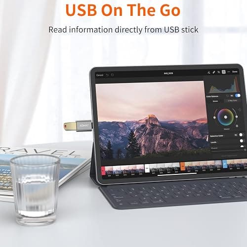 USB C to USB Adapter [2-Pack], Thunderbolt 3 to USB 3.0 OTG Adapter Compatible with MacBook Pro,Chromebook,Pixelbook,Microsoft Surface Go,Samsung Galaxy S10 S20 S21 S22 Ultra,iPhone 15 16 17 Pro Max thumbnail 3