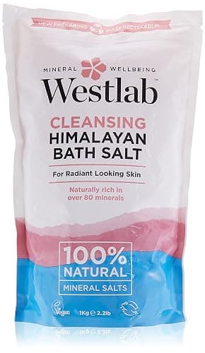 Westlab Cleansing Himalayan Bath Salt Pouch, 1Kg - Unscented - 1 kg (Pack of 1) - Image 1