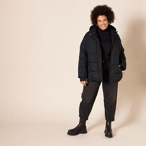 Amazon Essentials Womens Heavyweight Quilted Long-Sleeve Hooded Puffer Coat (Available in Plus Size) thumbnail 7