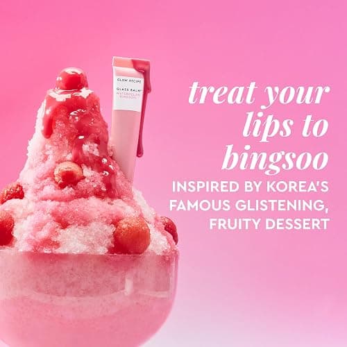Glow Recipe Glass Balm Lip Treatment - 12Hr Hydrating Lip Balm & Moisturizer with Hyaluronic Acid to Smooth, Plump & Protect from Dryness - Sheer Soft Pink Tint, Watermelon Bingsoo (15 ml) thumbnail 8