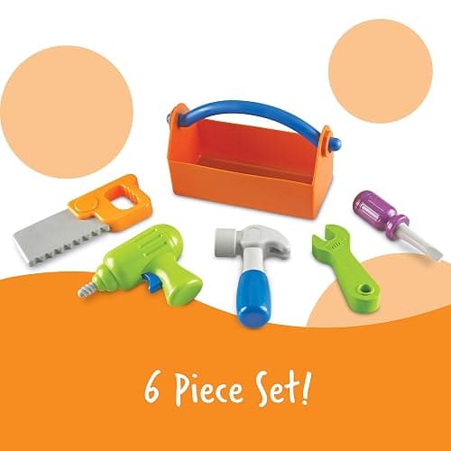 Learning Resources New Sprouts Fix It! My Very Own Tool Set - 6 Pieces, Ages 2+ Toddler Learning Toys, Develops Fine Motor Skills, Toddler Tool Set, First Tool Box, Kids Tool Set,Stocking Stuffers thumbnail 3