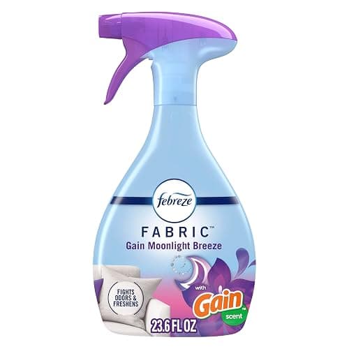 Febreze Fabric Spray, Air Freshener, Odor-Fighting Fabric Refresher, Couch and Linen Spray, Sneaker Balls Alternative, Multi-Use, Gain Moonlight Breeze Scent, 23.6 fl oz - Image 1