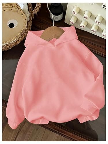 RoseSeek Girl's Letter Graphic Hoodies Long Sleeve Sweatshirts Pullover Tops Preppy Cute Hoodies Trendy thumbnail 3
