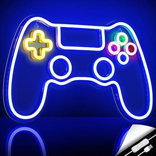 Kavaas Gamer Neon Sign, Game Controller LED Sign for Gaming Room Decor - Game Neon Sign for Teen Boy Room Decor - Best Gamer Gifts for Boys, Kids thumbnail 9