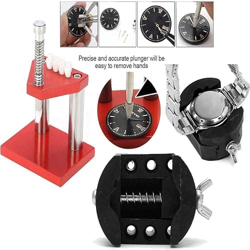 OTOOLWORLD Watchmaker Watch Hand Presto Presser Lifter Puller Plunger Remover set Fitting Repair Tools thumbnail 6