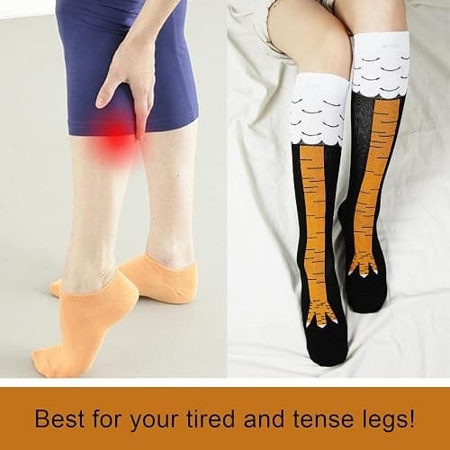 Junely Compression Socks for Women Knee High Socks for Running Athletic Nurses Work Support Travel Flight Sports thumbnail 4