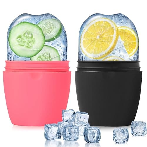 2Pack Ice Roller for Face, Evmliy Silicone Ice Face Roller to Tighten and Lift skin for Face & Eye Puffiness Relief, Reusable Facial Mold for Neck Natural Glow, Skin care for women beauty - Image 1