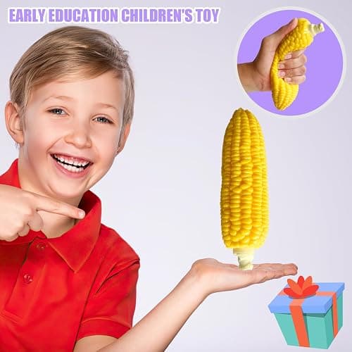 funnysquee Corn Squishies Stress Relief Novelty Toy Soft Scented Simulation Corns Squeeze Toys Cute Birthday Gift for Kids (Corn) thumbnail 6