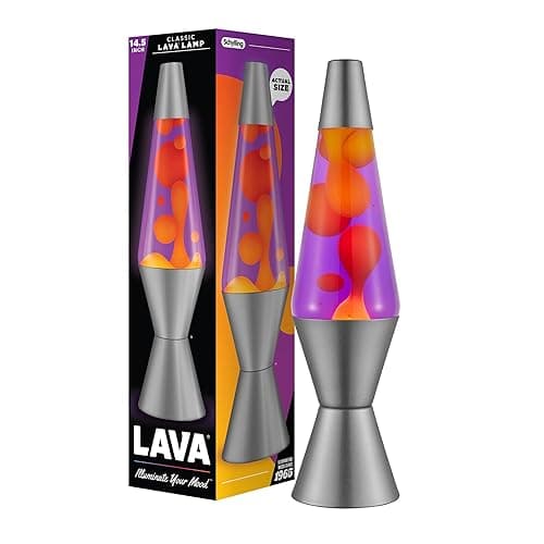 Lava® Lamp - 14.5" Purple Sunset - The Original Motion Light - Yellow Wax and Purple Liquid - Item #2635 (Amazon Exclusive) - Purple