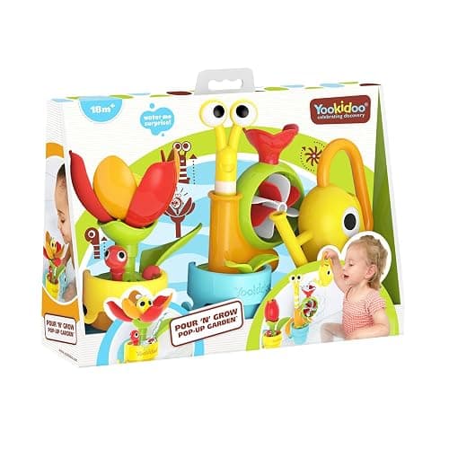 Yookidoo Toddler Baby Bath Toy (Ages 1-3) Garden Adventure Set Bundle: Snail & Flower with Watering Can (Mold Free) Attach to Any Tub or Shower Fun for Bath Time - Great for Boys , Girls , & Kids thumbnail 6